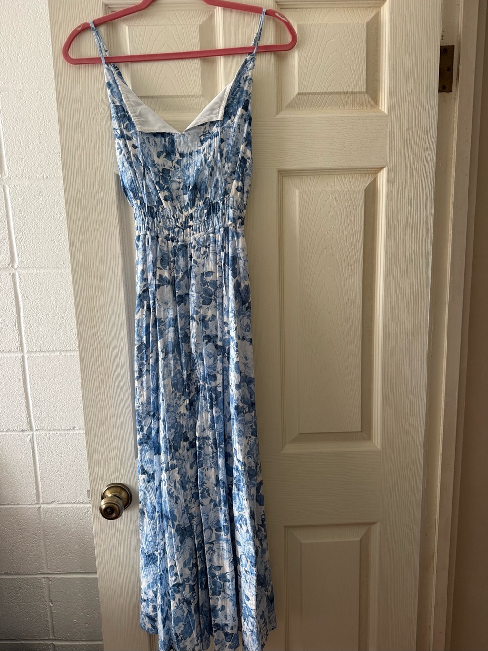 Abercrombie & Fitch Blue and White Floral Maxi Dress